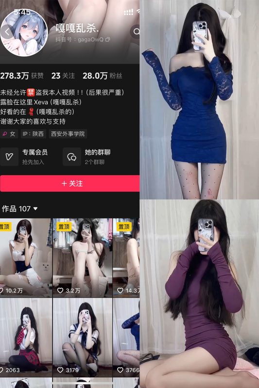 抖音 嘎嘎乱杀 铁粉空间 NO.001期 【23P7V】-喵领域