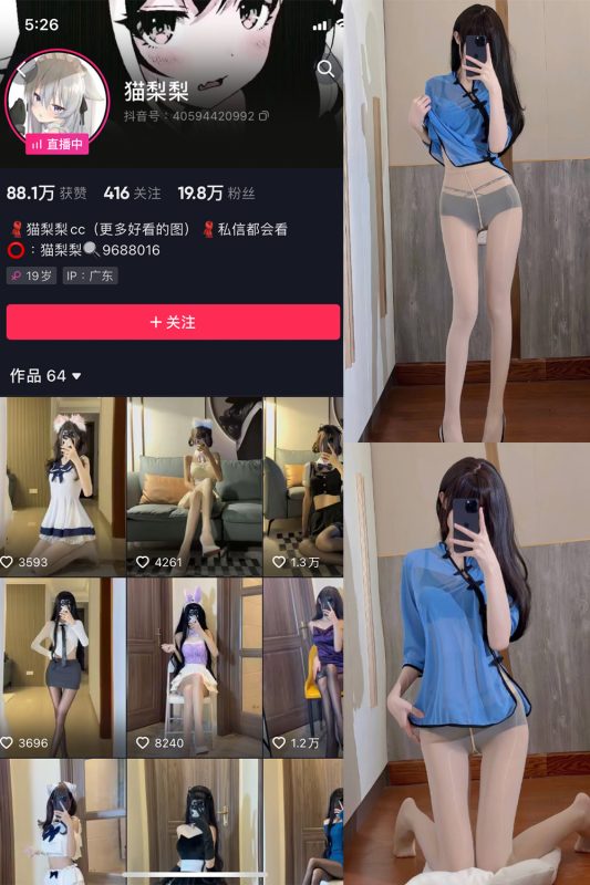 抖音 猫梨梨 微密圈  NO.028期 【14P12V】-喵领域