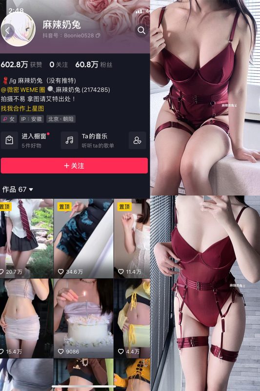 抖音 麻辣奶兔 微密圈  NO.063期 【9P】最新至：2024.3.22-喵领域