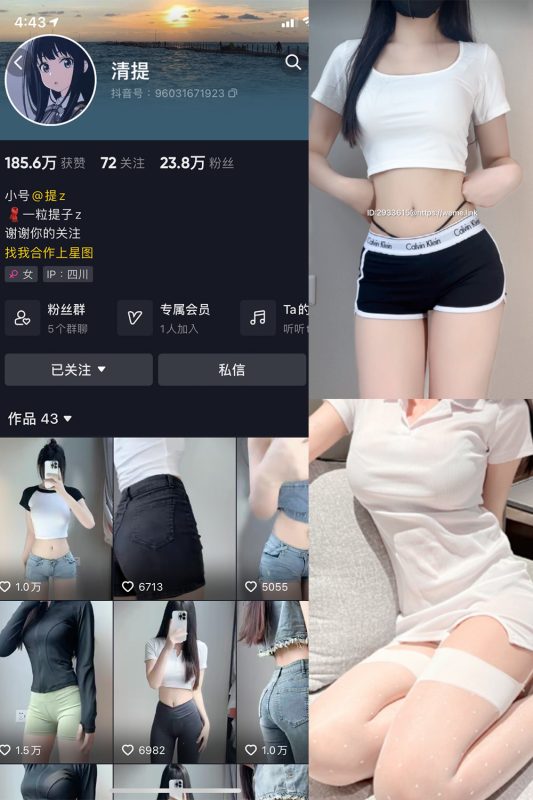 抖音 清提 微密圈  NO.003期 【23P4V】最新至：2023.7.5-喵领域