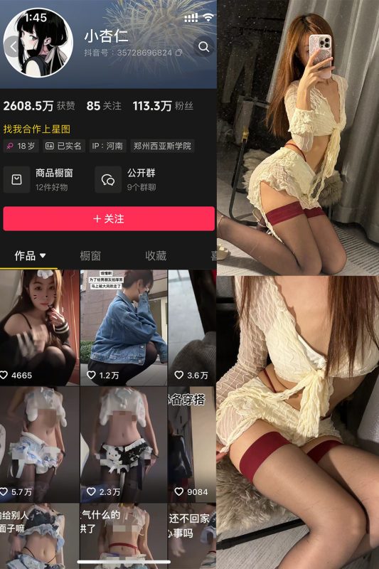 抖音 小杏仁 微密圈 NO.003 【53P2V】-喵领域