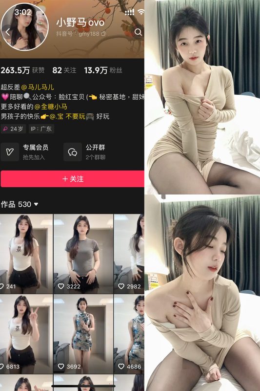 抖音 小野马ovo 微密圈 NO.010期 【28P4V】最新至:2025.5.3-喵领域
