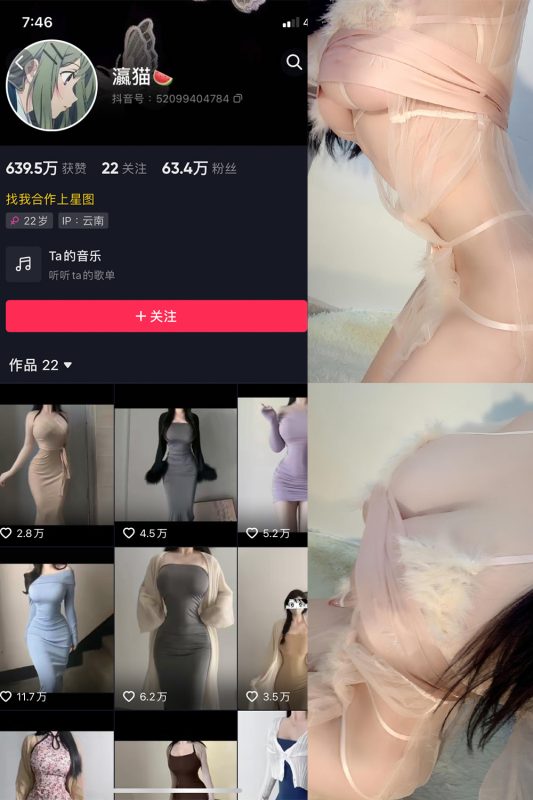 抖音 瀛猫 微密圈  NO.015期 【7P】最新至：2023.8.6-喵领域