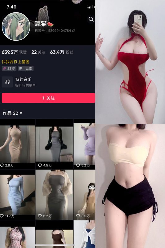 抖音 瀛猫 微密圈  NO.003期 【15P15V】-喵领域