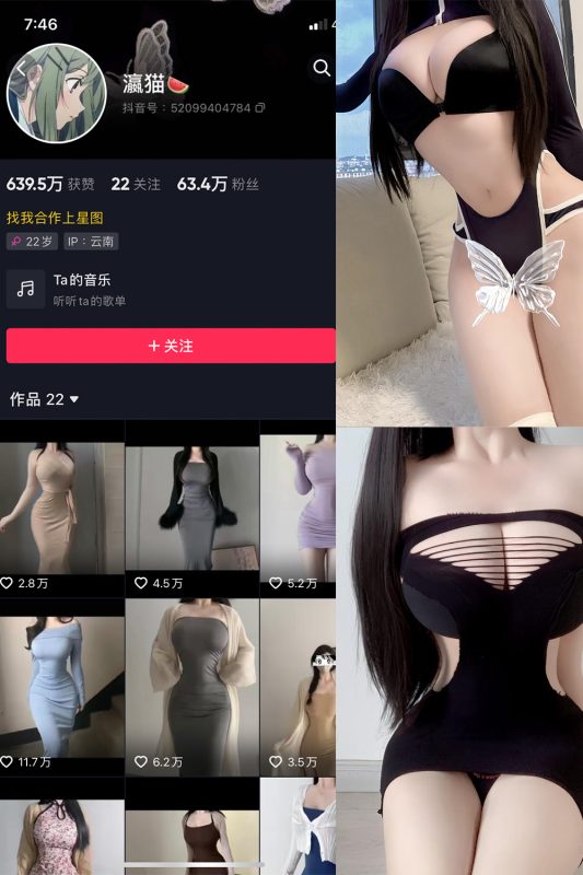 抖音 瀛猫 微密圈  NO.050期 【22P1V】最新至：2024.5.6-喵领域
