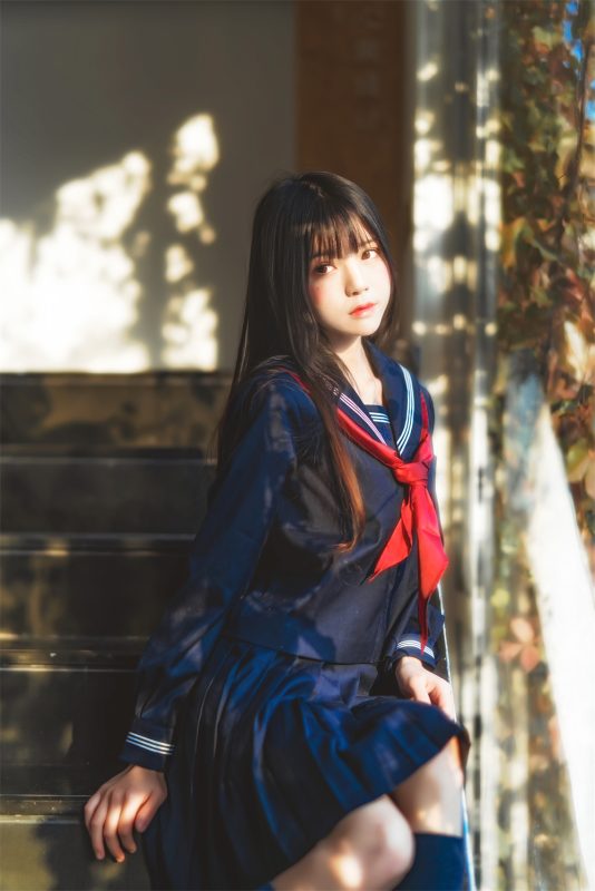 桜桃喵 VOL.020 [50P] 黑色水手服-喵领域