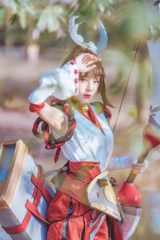 桜桃喵 VOL.042 [32P] 王者荣耀 伽罗COS-喵领域