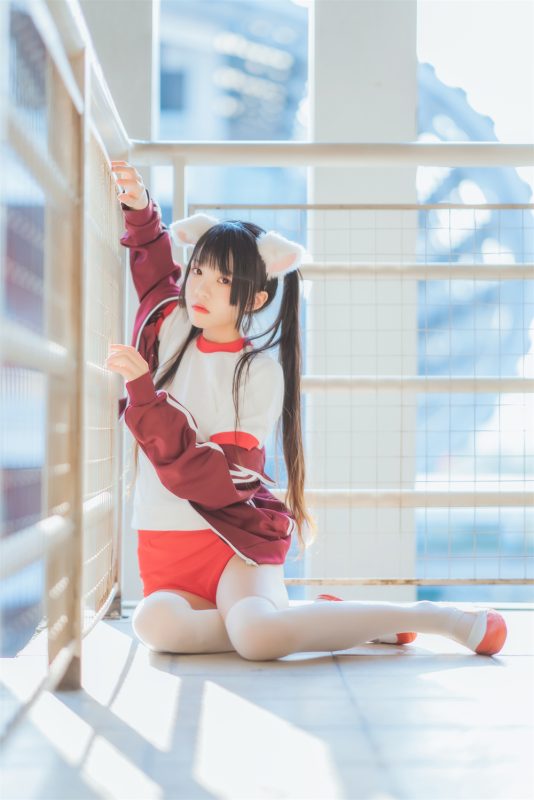 桜桃喵 VOL.046 [44P] 红色体操服-喵领域