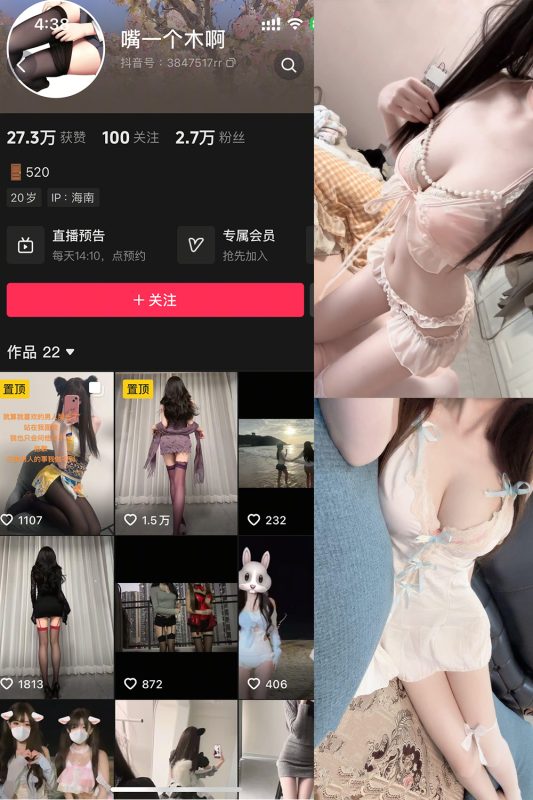 抖音 嘴一个木啊 微密圈 NO.003 【10P14V】最新至:2025.5.24-喵领域
