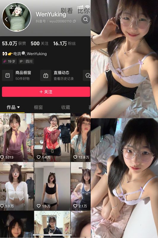 抖音 WenYuking 微密圈 003期 【18P4V】最新至:2025.5.16-喵领域